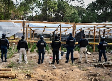 Aseguran armas, drogas e hidrocarburo mediante operativo de seguridad en Omitlán