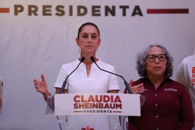 Todo listo para recibir a Claudia Sheinbaum en Huejutla