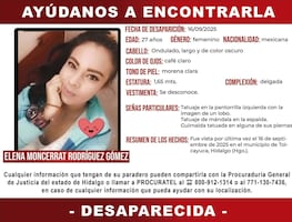 Familiares de Elena Moncerrat mantienen búsqueda a más de 40 días de su desaparición en Tolcayuca