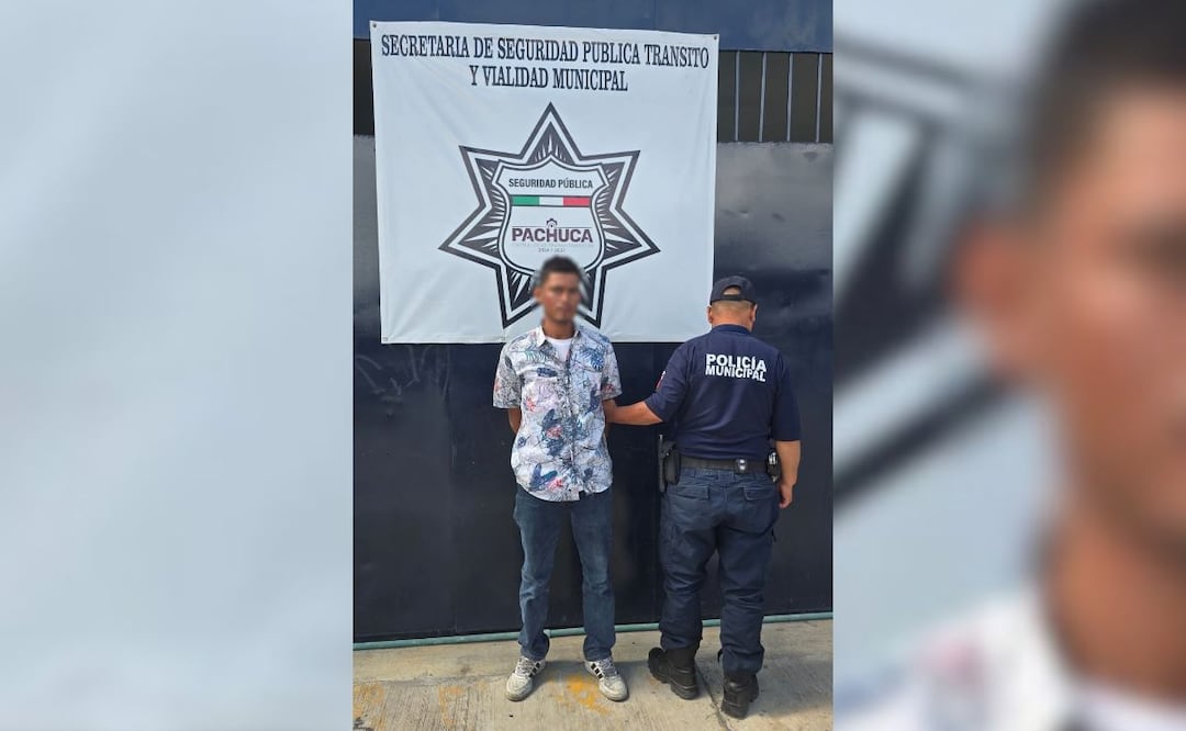 Detienen en Pachuca a un hombre con una investigación vigente por allanamiento | Foto: SSPTyV