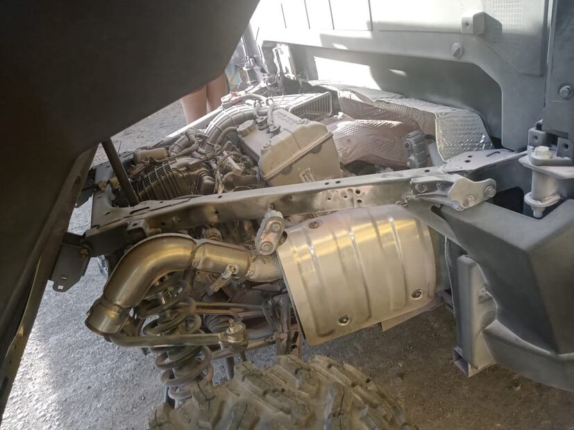 Se incendia racer en la Pachuca-Tulancingo | Foto: Especial