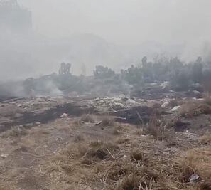 Incendio en terreno baldío ubicado en Huapalcalco genera movilización