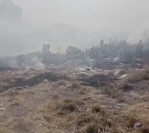 Incendio en terreno baldío ubicado en Huapalcalco genera movilización