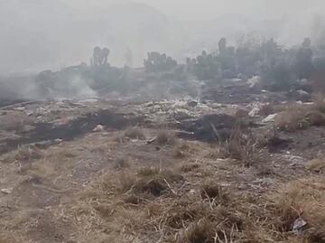 Incendio en terreno baldío ubicado en Huapalcalco genera movilización