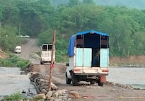 Habilitan nuevamente el paso en río Garcés de Xochiatipan