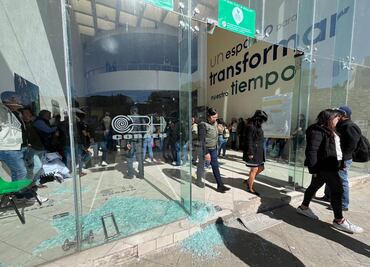 Protesta del SUTACOBAEH en la dirección general del COBAEH deja un herido