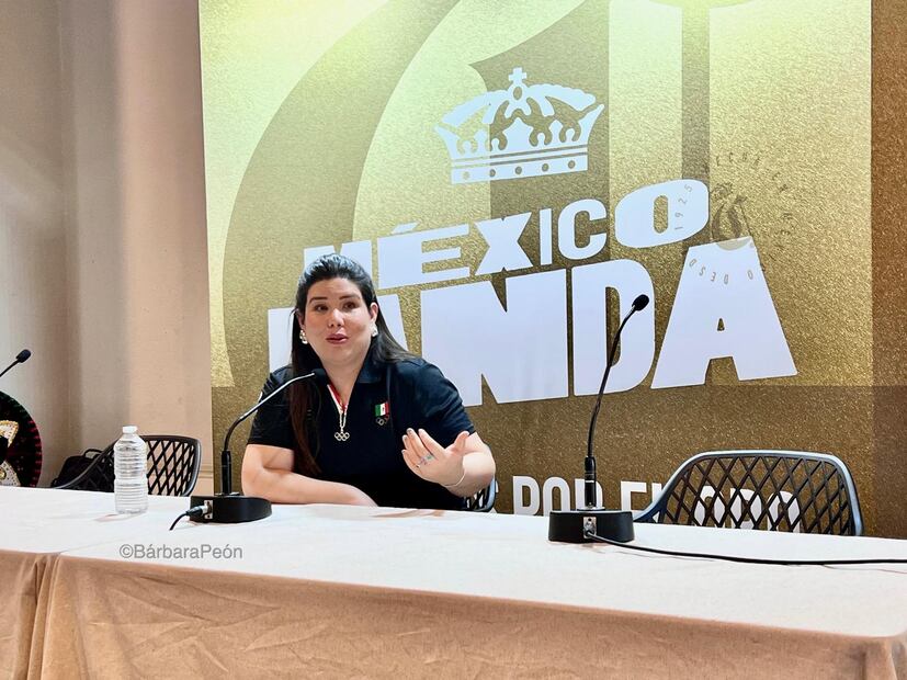 En el vibrante escenario de Casa México, la tiradora olímpica mexicana Alejandra Zavala, se presentó ante los medios de comunicación en una conferencia de prensa que capturó la atención de todos los presentes I Foto: @BarbaraPeon