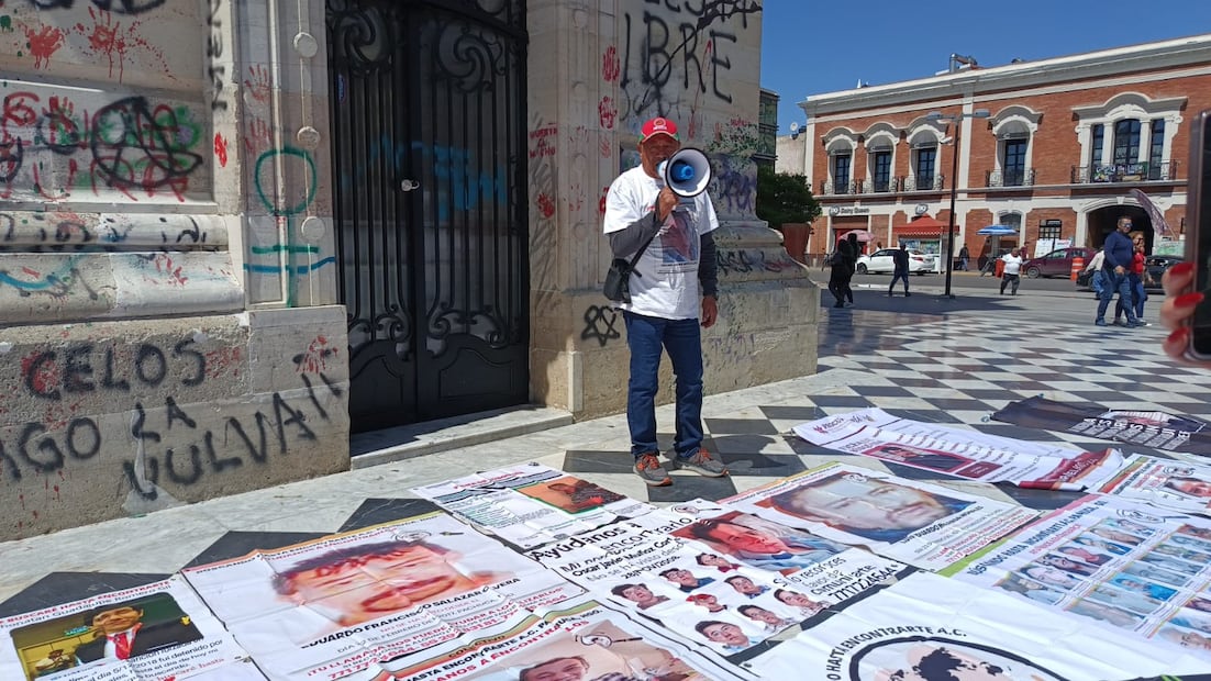 Familiares marchan en Pachuca para exigir justicia y búsqueda de desaparecidos | Foto: Lourdes Naranjo