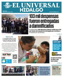 Portada El Universal Hidalgo 22/10/25