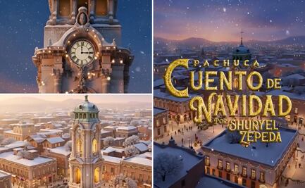 La Navidad llega a Pachuca con IA; Shuryel Zepeda reimagina la ciudad en un cuento clásico