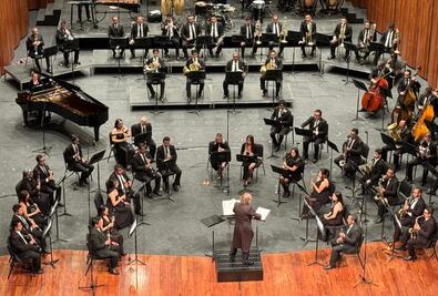La Banda Sinfónica de Hidalgo llena de identidad y emoción el Palacio de Bellas Artes