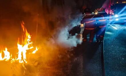 Explosión de vehículos con combustible robado alarma a comunidad de Tula