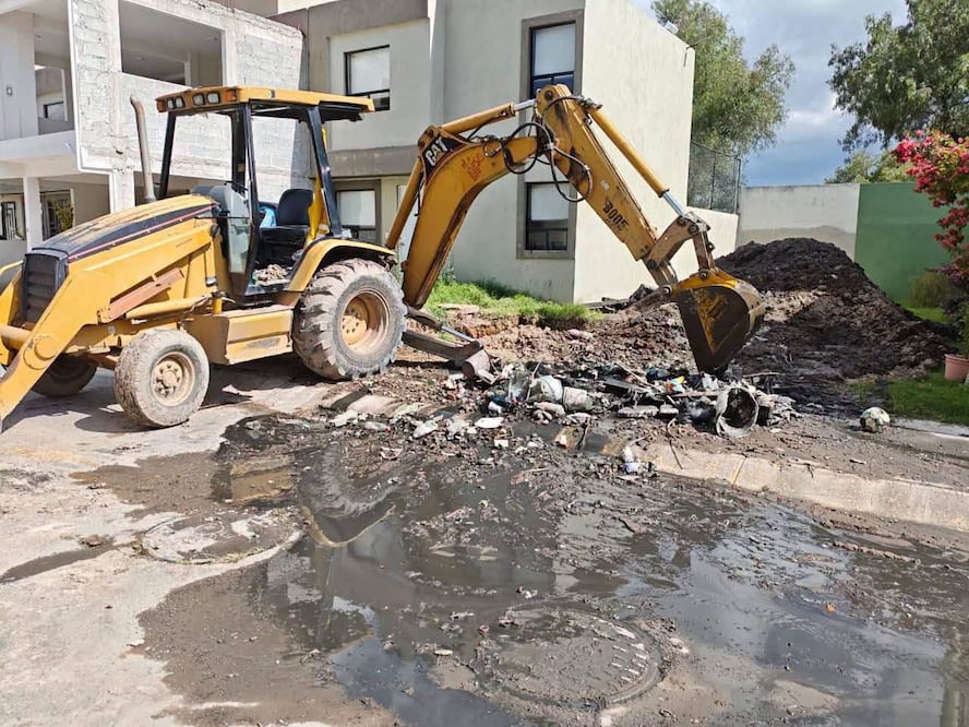 Retiran cuatro toneladas de basura de un dren pluvial en Tizayuca | Foto: especial