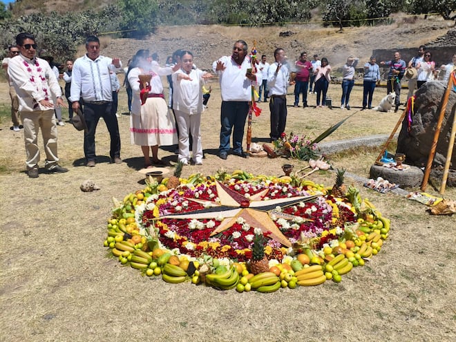  Reciben la primavera con rituales ancestrales en Huapalcalco