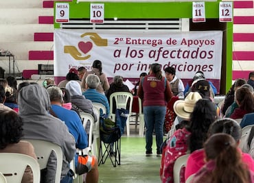 Inicia segunda entrega de apoyos para familias afectadas por lluvias en Hidalgo y otros estados