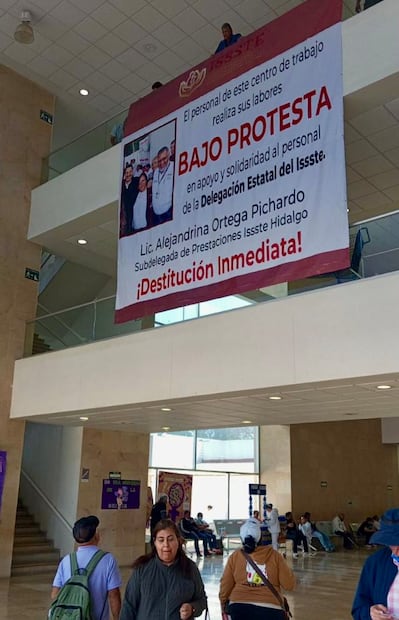 Denuncian represalias en el ISSSTE Hidalgo, tras protestas contra subdelegada I Foto: Especial