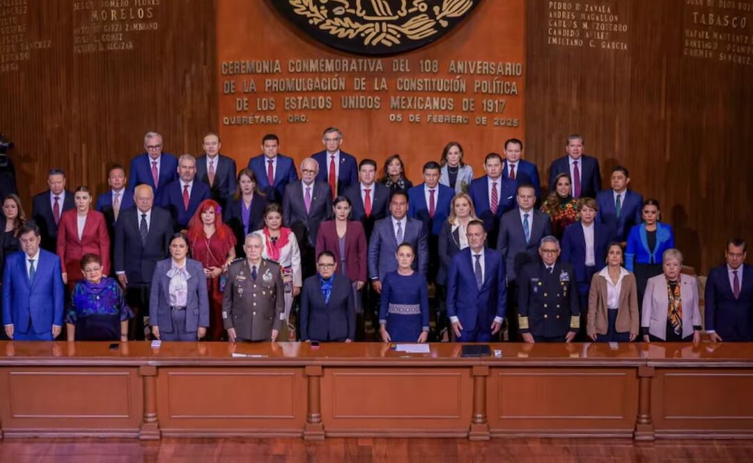 Integrantes de la Conferencia Nacional de Gobernadoras y Gobernadores durante su reunión con la presidenta Claudia Sheinbaum el pasado 5 de febrero del 2025. Foto: Tomada de la cuenta de X de @CONAGO_oficial