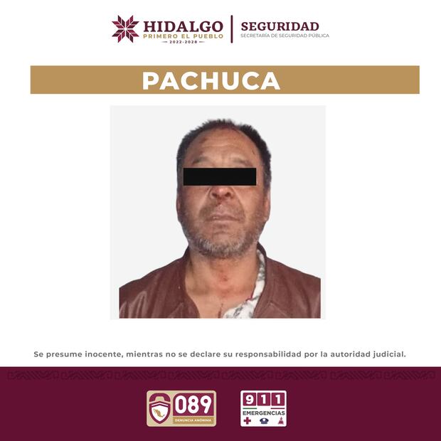 Policía Violeta de Pachuca rescata a mujer en situación de violencia y asegura al presunto agresor | Foto: SSPH