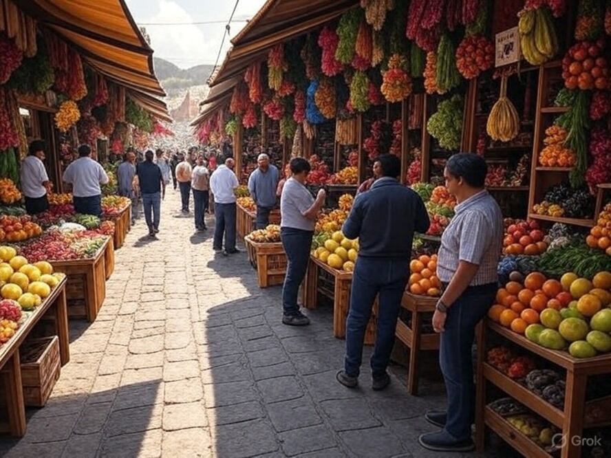 Tianguis I Foto: Grok IA