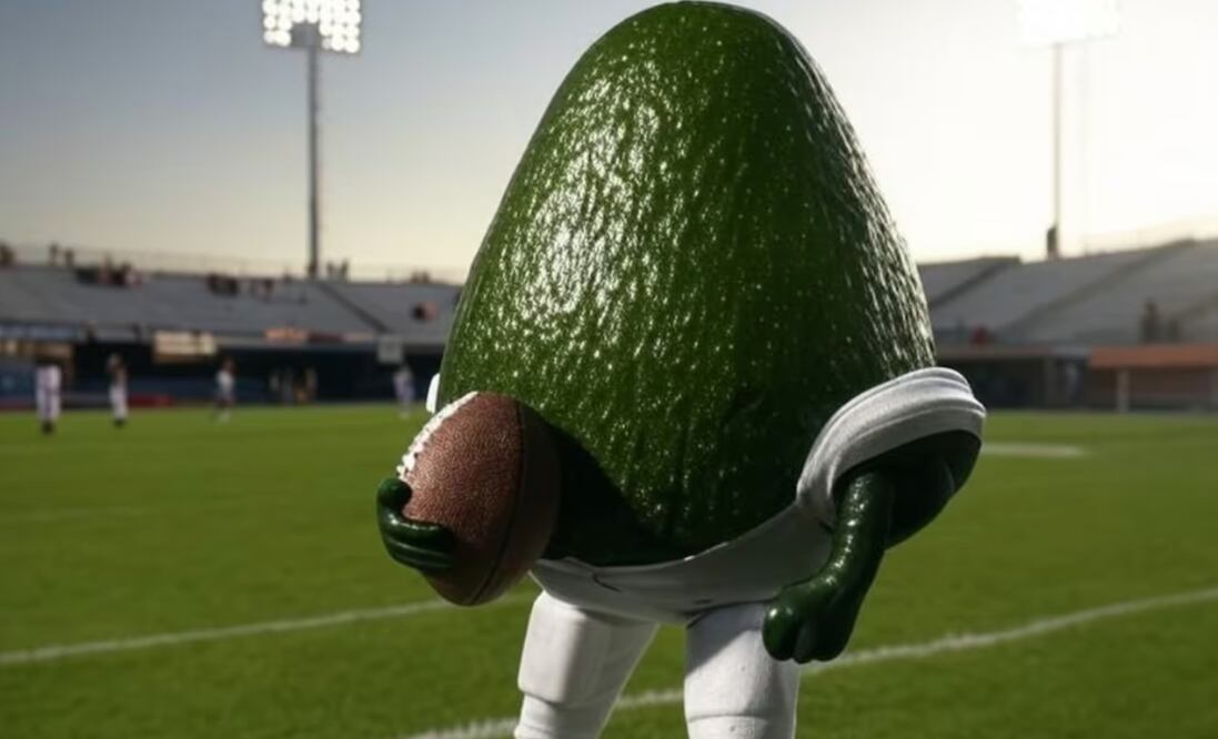 La Asociación de Productores y Empacadores Exportadores de Aguacate de México exportará 110 mil toneladas de aguacate Hass a Estados Unidos para el Super Bowl LIX, manteniendo cifras similares al año pasado. (14/01/25) Foto: Grok