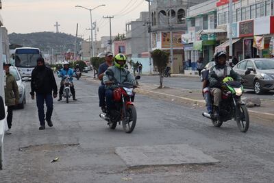 Unos cuantos, pero siguen trabajando mototaxis en Tizayuca