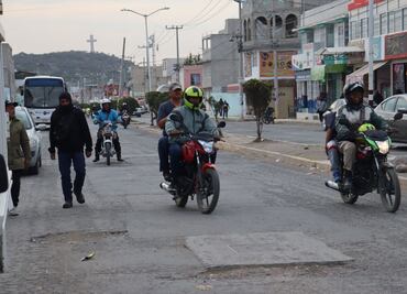 Unos cuantos, pero siguen trabajando mototaxis en Tizayuca