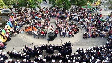 Coro Monumental de Tulancingo reúne a 427 estudiantes en el Centro Cultural Ricardo Garibay