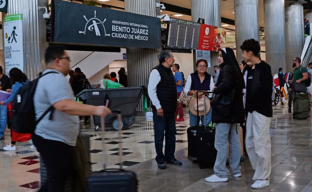 El AICM movió a 30.4 millones de viajeros de enero a agosto pasado, 1.7 millones menos que en el mismo periodo de 2023. Foto: Archivo EL UNIVERSAL