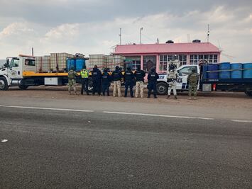Guardia Nacional y Ejército Mexicano aseguran hidrocarburo en el municipio de Singuilucan  