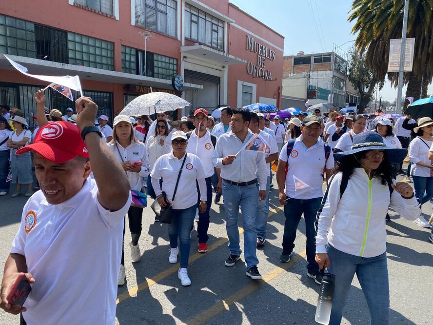 Marchas por el día del Trabajo en Pachuca  I Foto: Luis Soriano