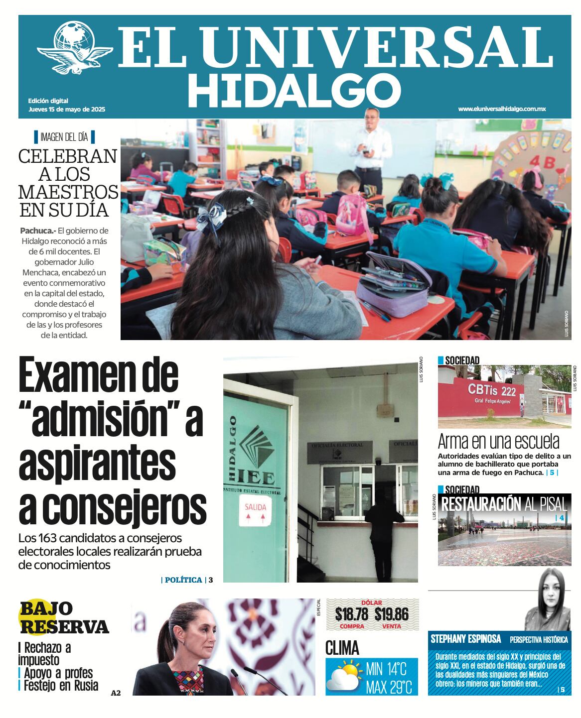 El Universal Hidalgo 150525