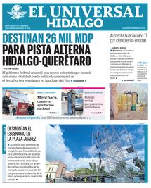 Portada El Universal Hidalgo 18/9/26
