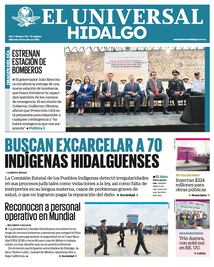 Portada El Universal Hidalgo 29/7/26