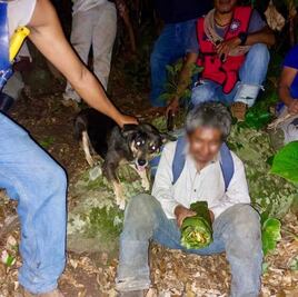 Hombre extraviado fue encontrado en el cerro de Huazalingo