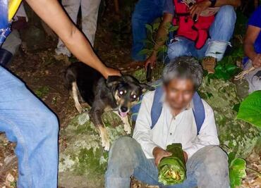 Hombre extraviado fue encontrado en el cerro de Huazalingo
