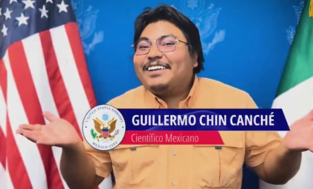 Joven mexicano Guillermo Chin Canché "El Chico de las Estrellas". Foto: Captura de pantalla