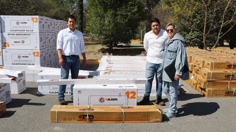 Inicia entrega de calentadores solares del programa Energía para el Bienestar 