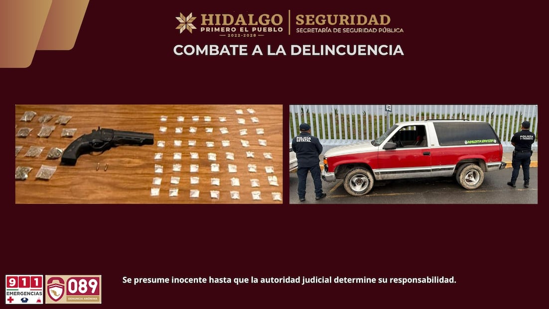 Detienen a presunto generador de violencia en Tula de Allende | Fotos: SSPH