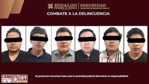 Aseguran a seis hombres con armas, droga y vehículos robados en Tecozautla