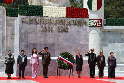 Claudia Sheinbaum conmemora 178 aniversario de la gesta heroica de los Niños Héroes de Chapultepec