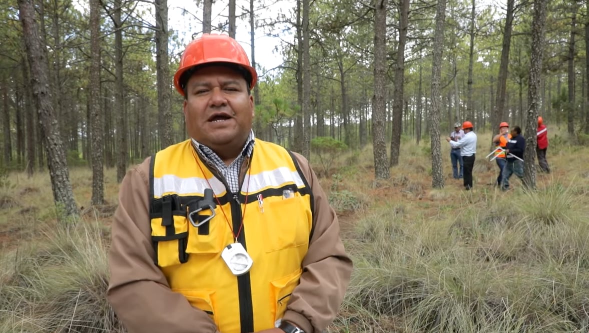 Ángel Fernando López, director técnico de la Asociación de Silvicultores de la región forestal Pachuca-Tulancingo I Foto: toma de video