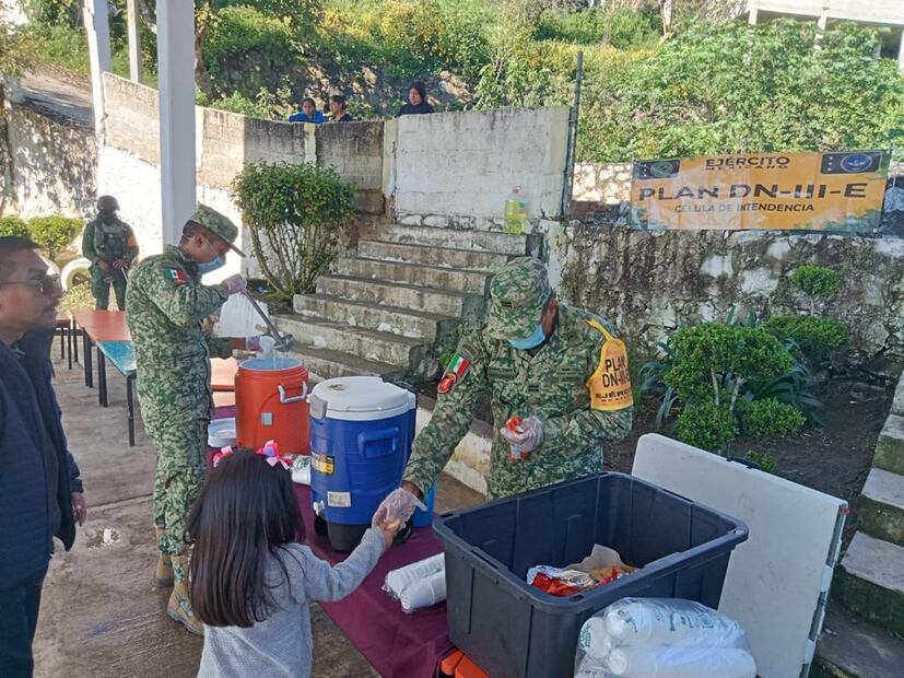 Ejército Mexicano aplicó el Plan DN III E en Tenango de Doria | Foto: Especial