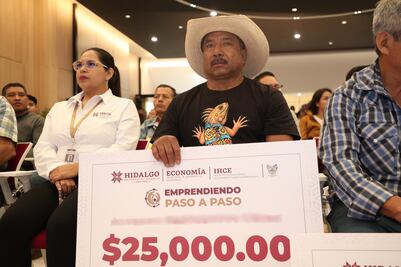Gobierno de Hidalgo impulsa a 190 emprendedores con apoyos del programa “Emprendiendo Paso a Paso 2025”
