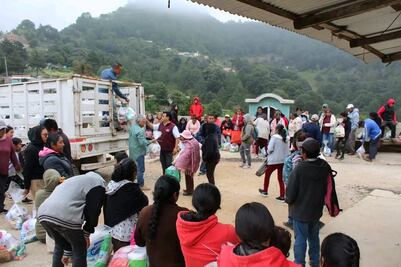 Llega ayuda nacional e internacional a municipios de la Sierra Gorda