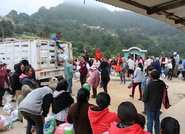 Llega ayuda nacional e internacional a municipios de la Sierra Gorda