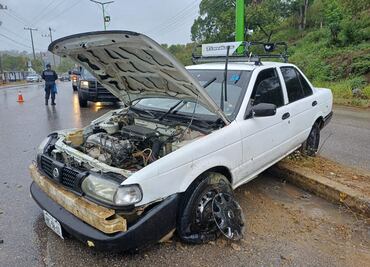 Accidente en la México-Tampico deja a una mujer lesionada tras chocar contra poste de alumbrado