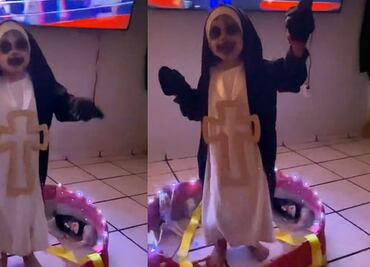 Niña se disfraza de "La Monja Viral de TikTok" y enternece a usuarios