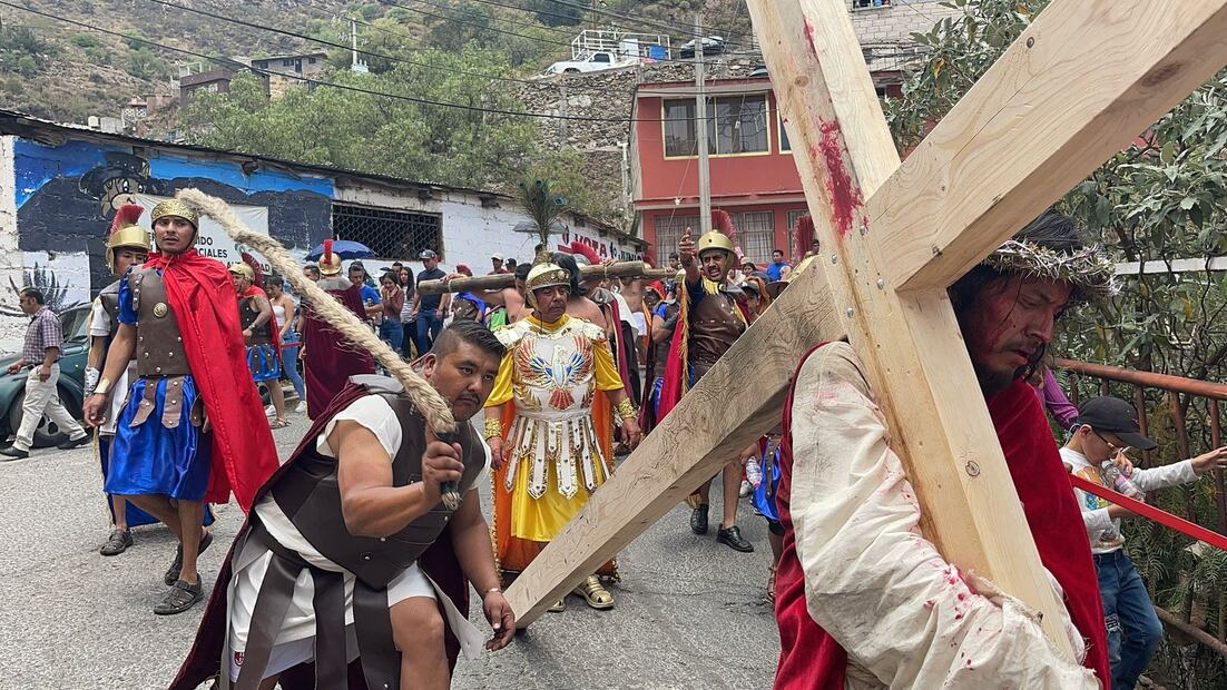 La Pasión de Cristo en El Arbolito Pachuca I Foto:Marco Carrillo