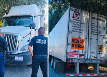 Recuperan tractocamión con reporte de robo en Atitalaquia