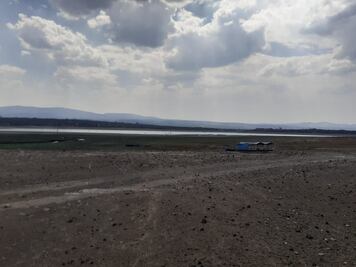 Pobladores de Alfajayucan preocupados por niveles bajos de la presa